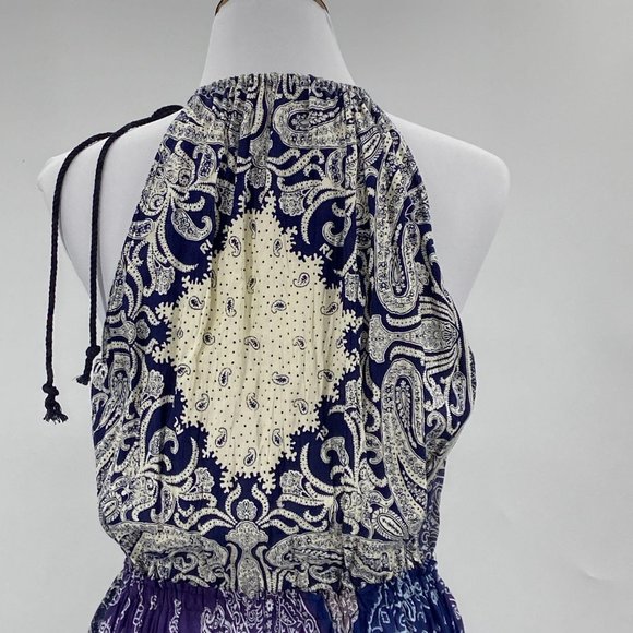 ✨ HP✨ Halter Dress NWT Paisley Bandana Halter Maxi - Picture 12 of 16